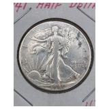 1941 walking in liberty half