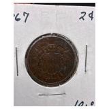 US Two Cent Piece