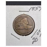 1857 Flying cent