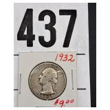 1932 Silver Quarter