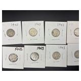 1943 Mercury dimes