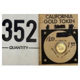 California gold token 1853 REPLICA