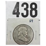 Franklin half dollar 1959