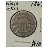 1867 shield nickel