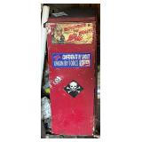 Metal cabinet with contents