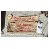 Dixie Lumber Co. canvas apron from Cherryville,
