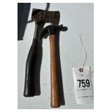 Hammer and hatchet