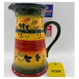 Hand painted pitcher