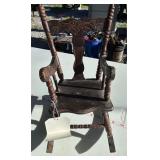 Wooden toy, rocking chair
