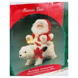 Holiday Animation Santa Claus with Polar Bear