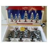 Lemax Dickensvale Assorted Porcelain Pine Tree Set