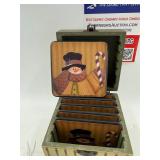 Snowman coasters