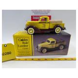 Golden Rule Lumber Center 1936 Dodge die-cast bank