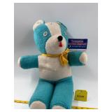 Vintage Monotex Blue Teddy Bear Plush