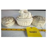 Lennox trinket boxes and a bunny trinket box