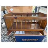 Wooden baby cradle