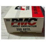 PMC 380A Target Ammunition containing 90-grain fmj