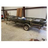 War Eagle 1542 Aluminum Boat & Trailer