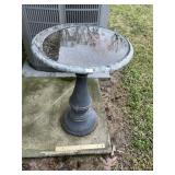 Metal Pedestal Bird Bath