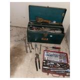 Metal Tool Box & Tools