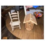 Doll Rocking Chair & Bird House