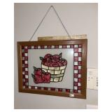 Stained Glass Apple Decor