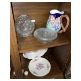 Minnie Mouse Glass Bank ~ Candy Dish ~ PItcher Grp