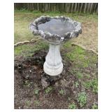 Concrete Bird Bath & Pedestal