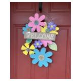 Wood Welcome Sign + 2 Entrance Mats