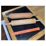 (2) Vintage Wood Rolling Pins