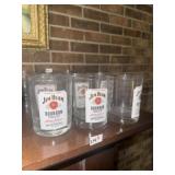 Vintage Jim Beam Bar Glasses (6)