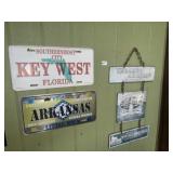 Tabasco Sign + License Plates