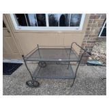Wrought Iron Drink Serving Cart