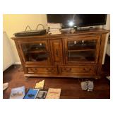 Nice Hardwood Media Cabinet Console