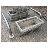(2) Concrete Planters (Good)