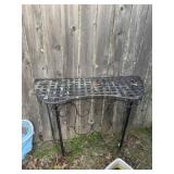 Metal Patio Console Table