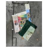 Seasonal Yard Flags + Iron Flag Holder