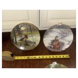 Pr of Duck Collector Plates & Easels