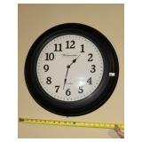 Wall Clock (Crack in lens) + Metal Urn Wall Decor