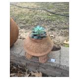 Clay Turtle Planter