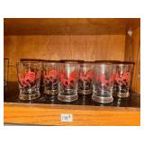 Set of Rooster Glases (6)
