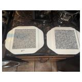 Pr of Granite Trivet Warmers