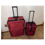 (2) Nice Red Rolling Luggage