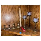 Brass Candle Sticks in Grp (7)