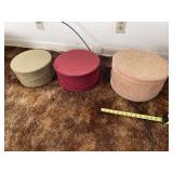 Set of New Nesting Storage Boxes + Hat Box