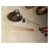 Brass Basket & Brass Candle Snuffer ~ C Sticks Grp