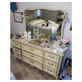 Henry Link French Blonde Low Chest & Mirror