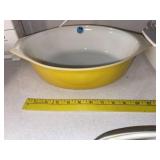 Vintage Pyrex Sunflower Yellow Casserole Dish