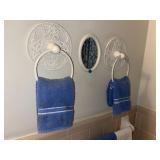 Vintage Towel Holders ~ Towels ~ Mirror & Trash C