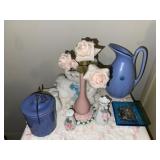 Vintage Pottery Pitcher & Decor in Grp